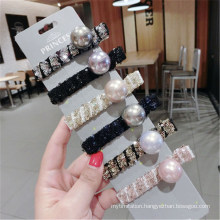 Wholesale Promotion Gift Girls Customize Fashion Hair jewellery Accessories Hair Pin Leopard Crystal Flower Pearl Hairclip for Women